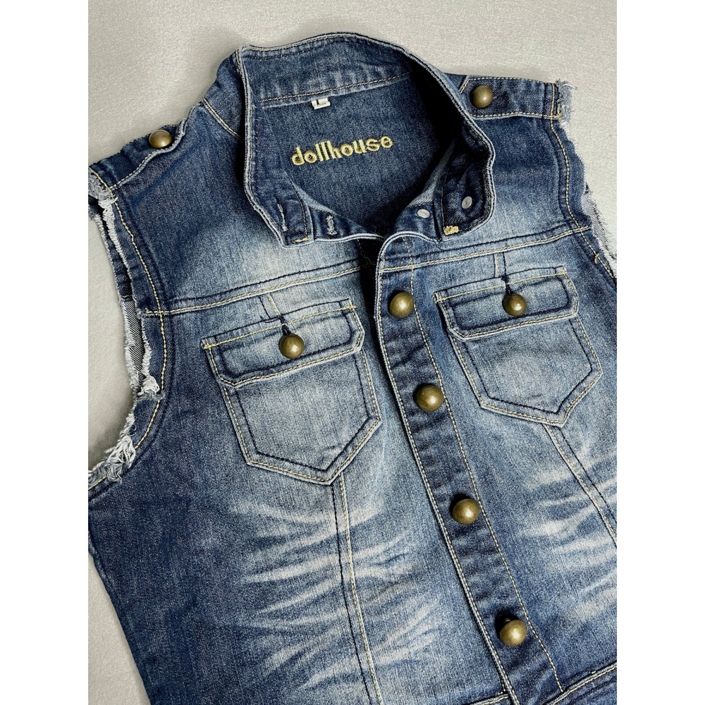 Dollhouse Denim Vest Y2K Vintage‎ 2000s